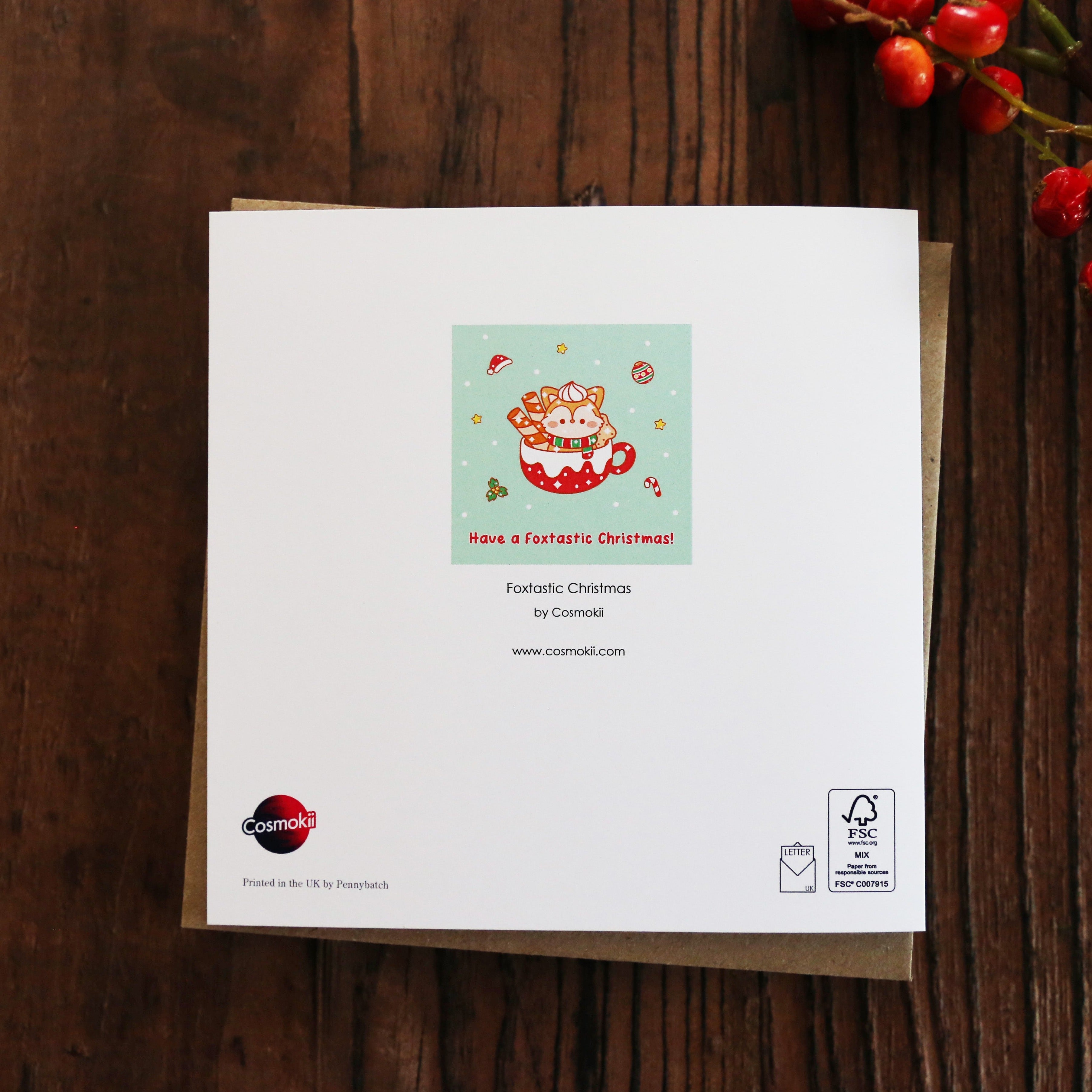Cute Festive Fox Gift Wrapping Kit