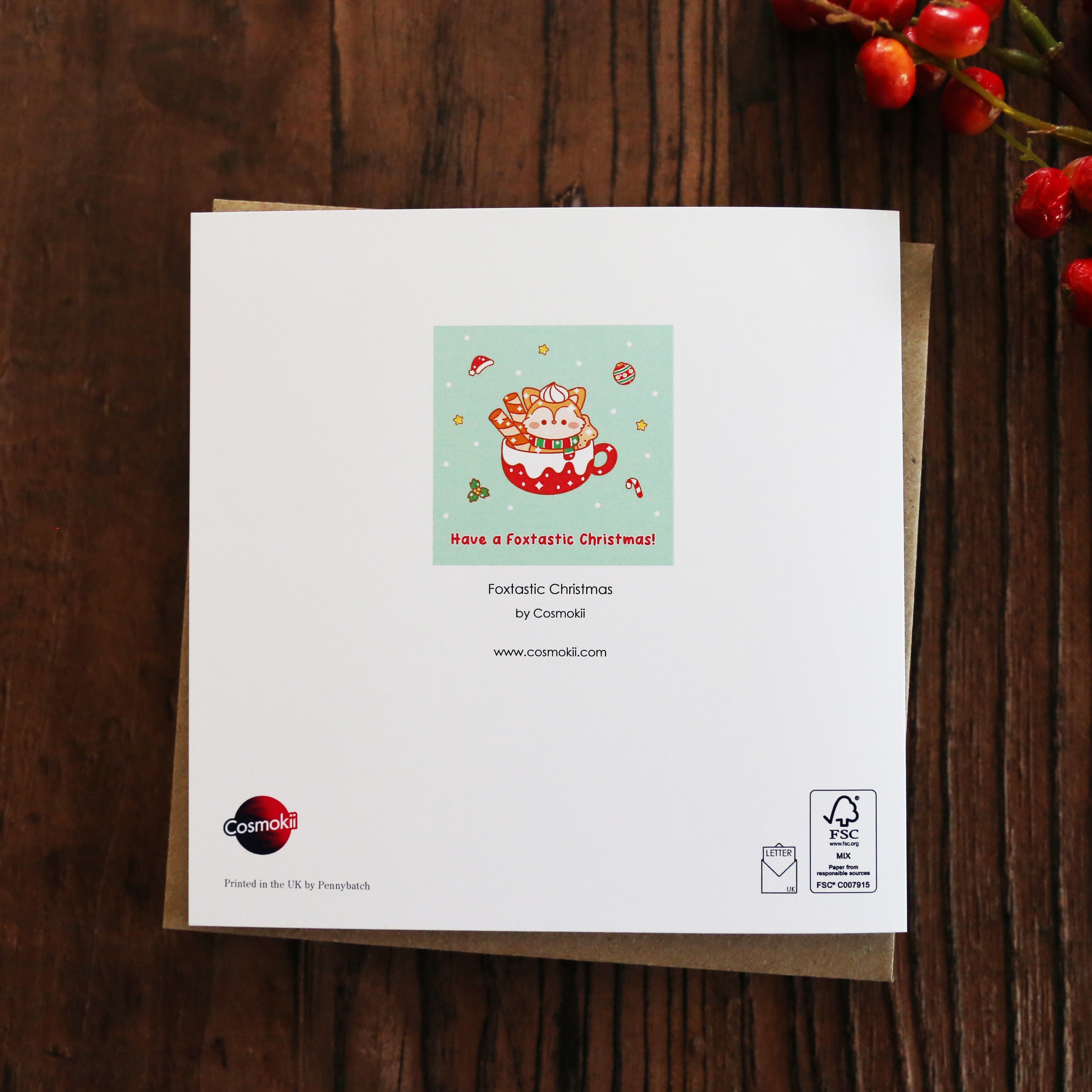 Cute Festive Fox Christmas Cards