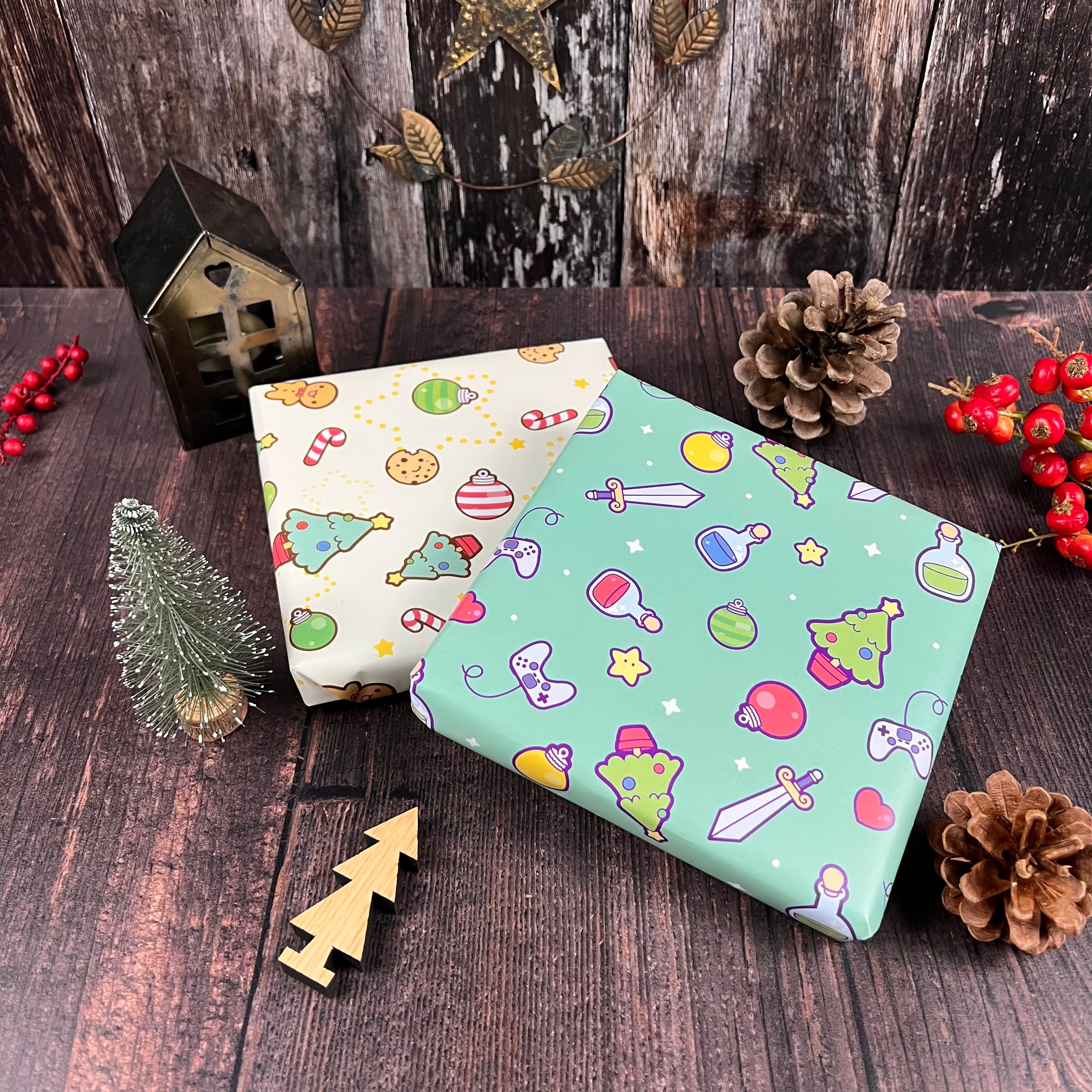 Christmas Videogame Inspired Wrapping Paper