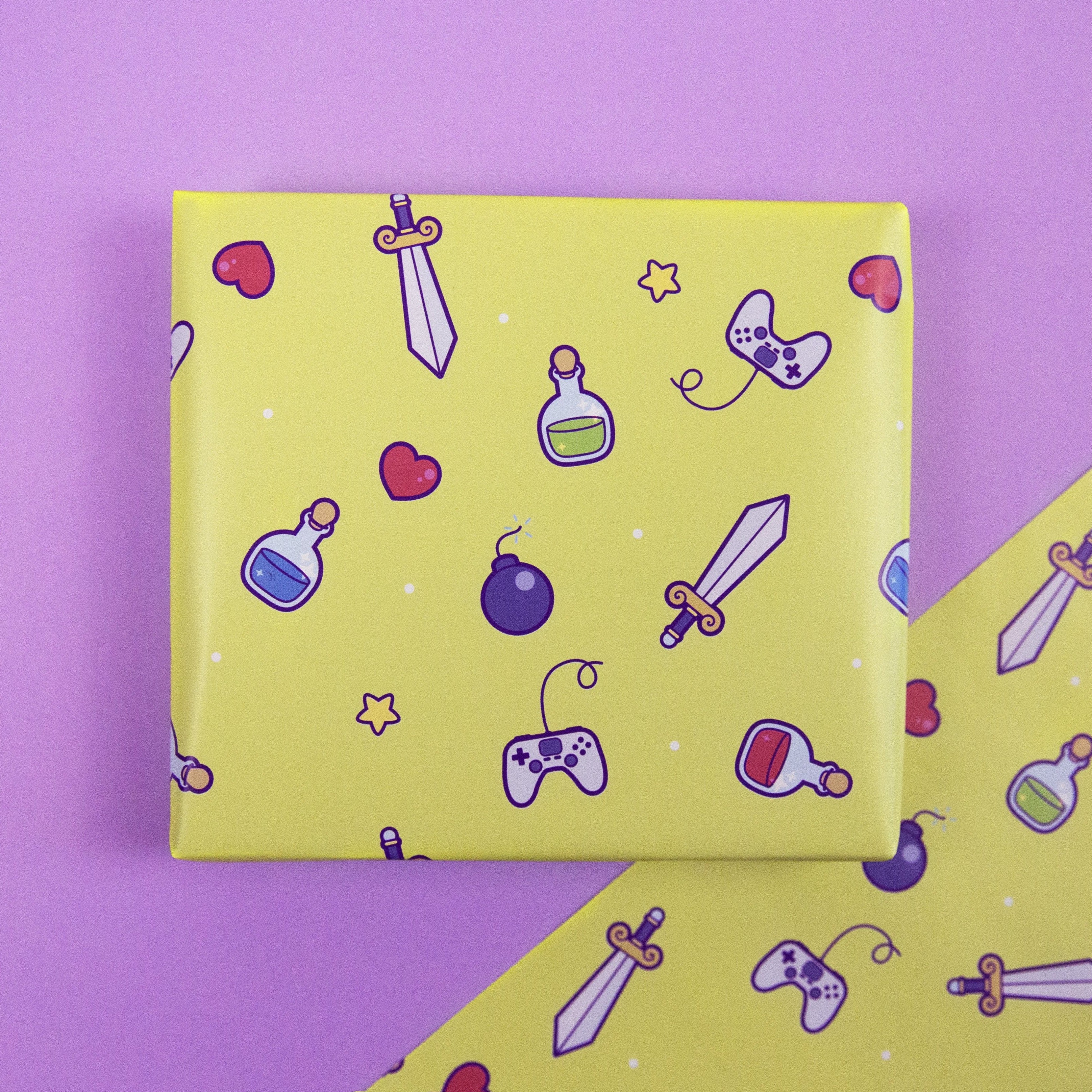 Videogame Inspired Wrapping Paper