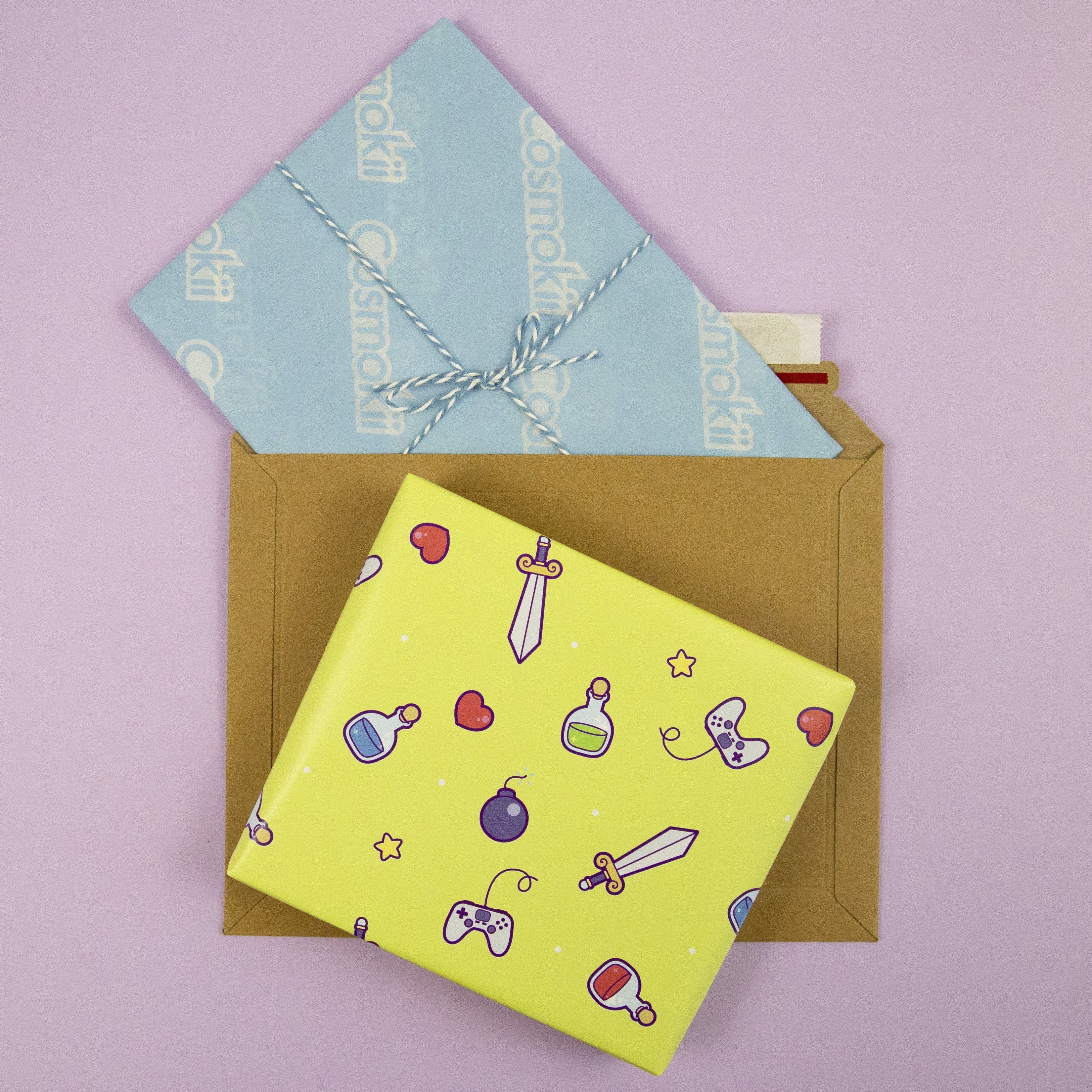 Videogame Inspired Wrapping Paper