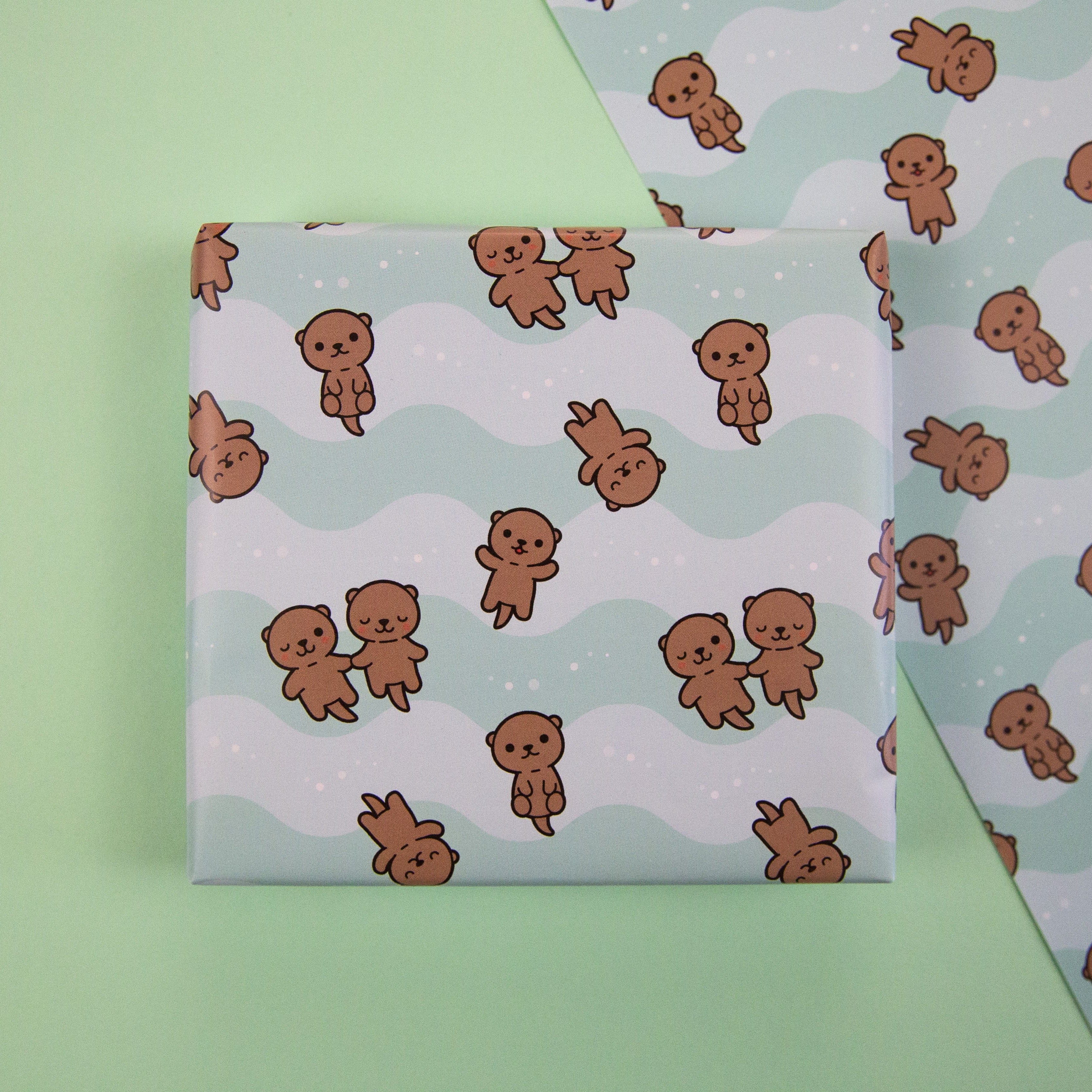 Otter Friends Wrapping Paper