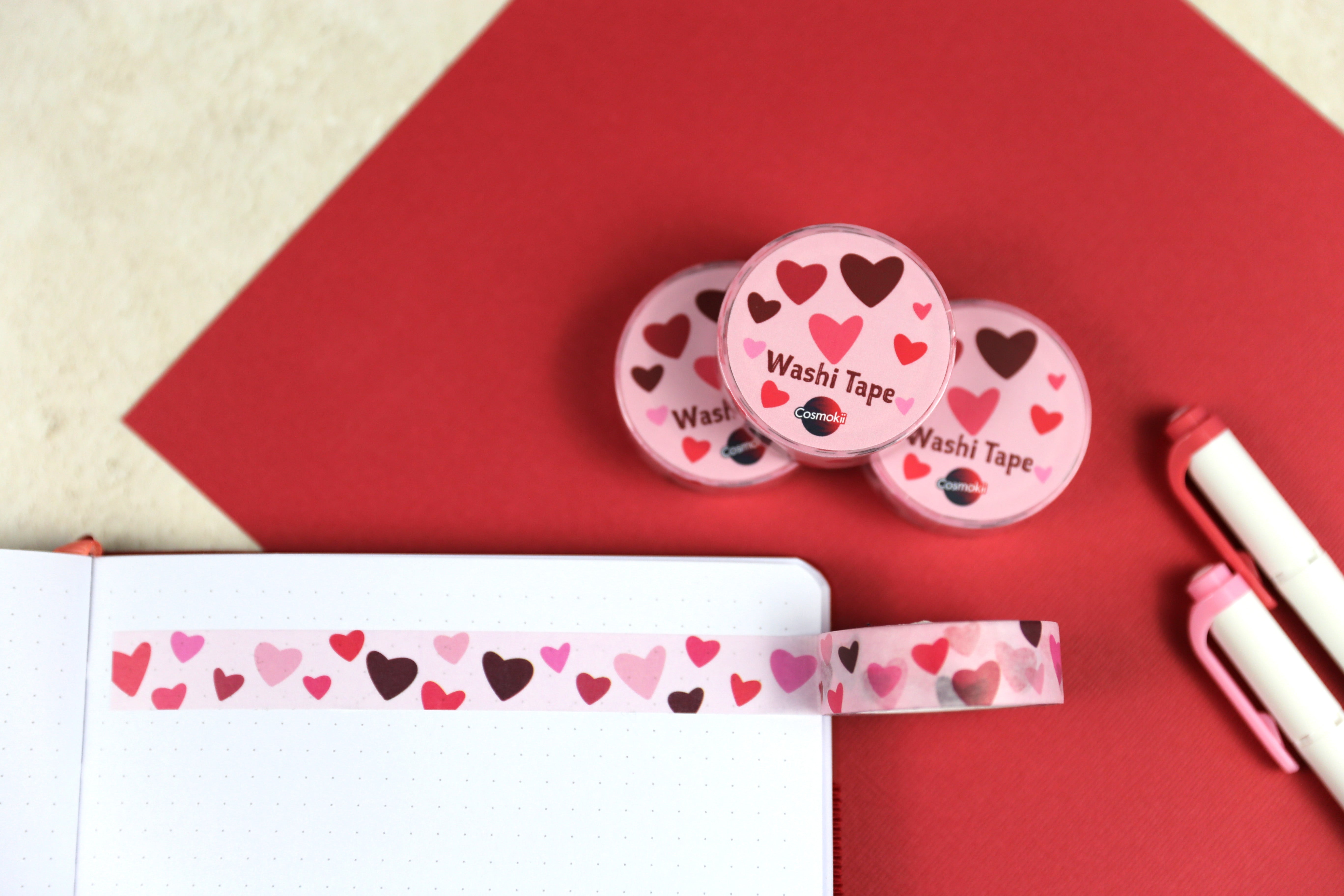 Pink Heart Washi Tape