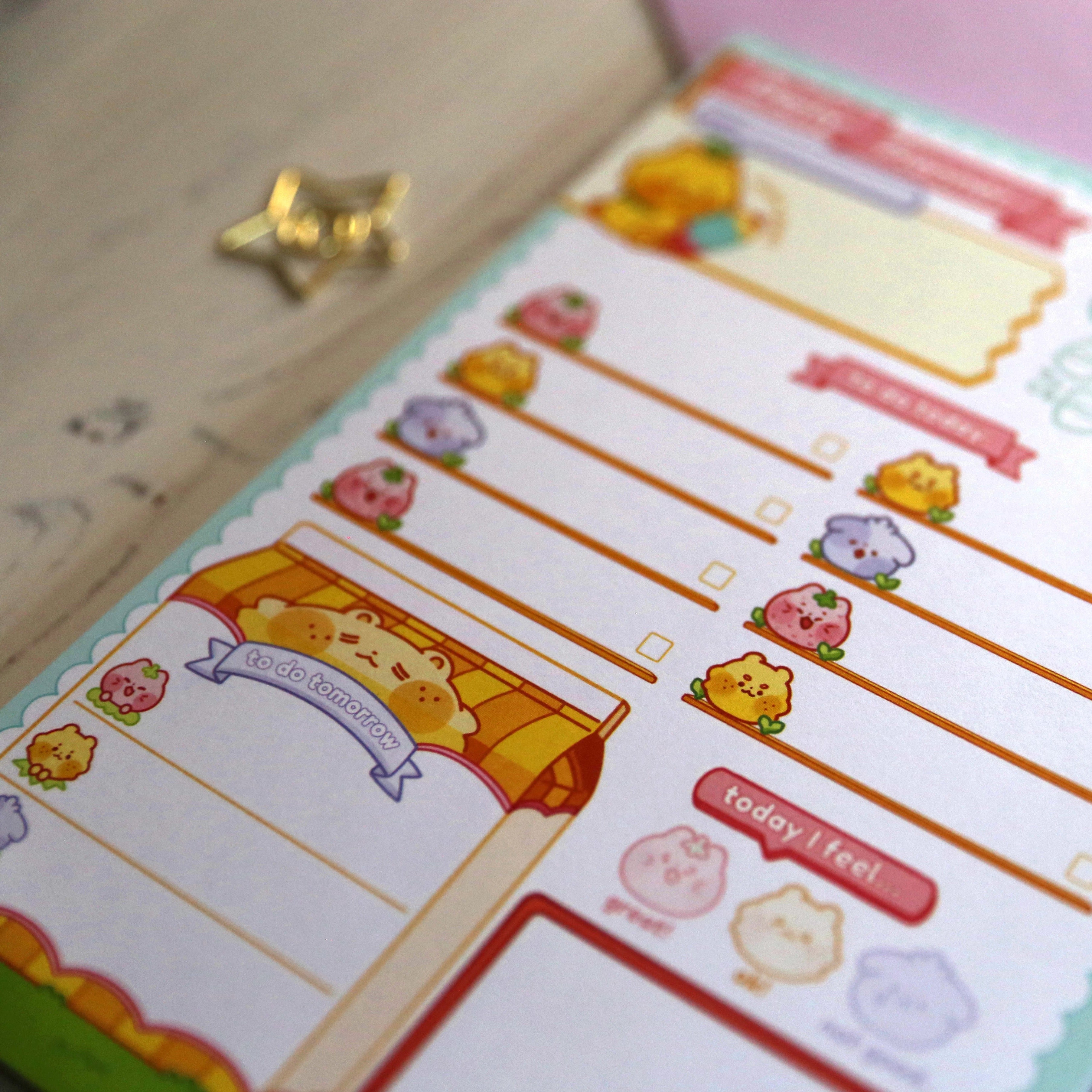 Cute Productivity A5 Notepad