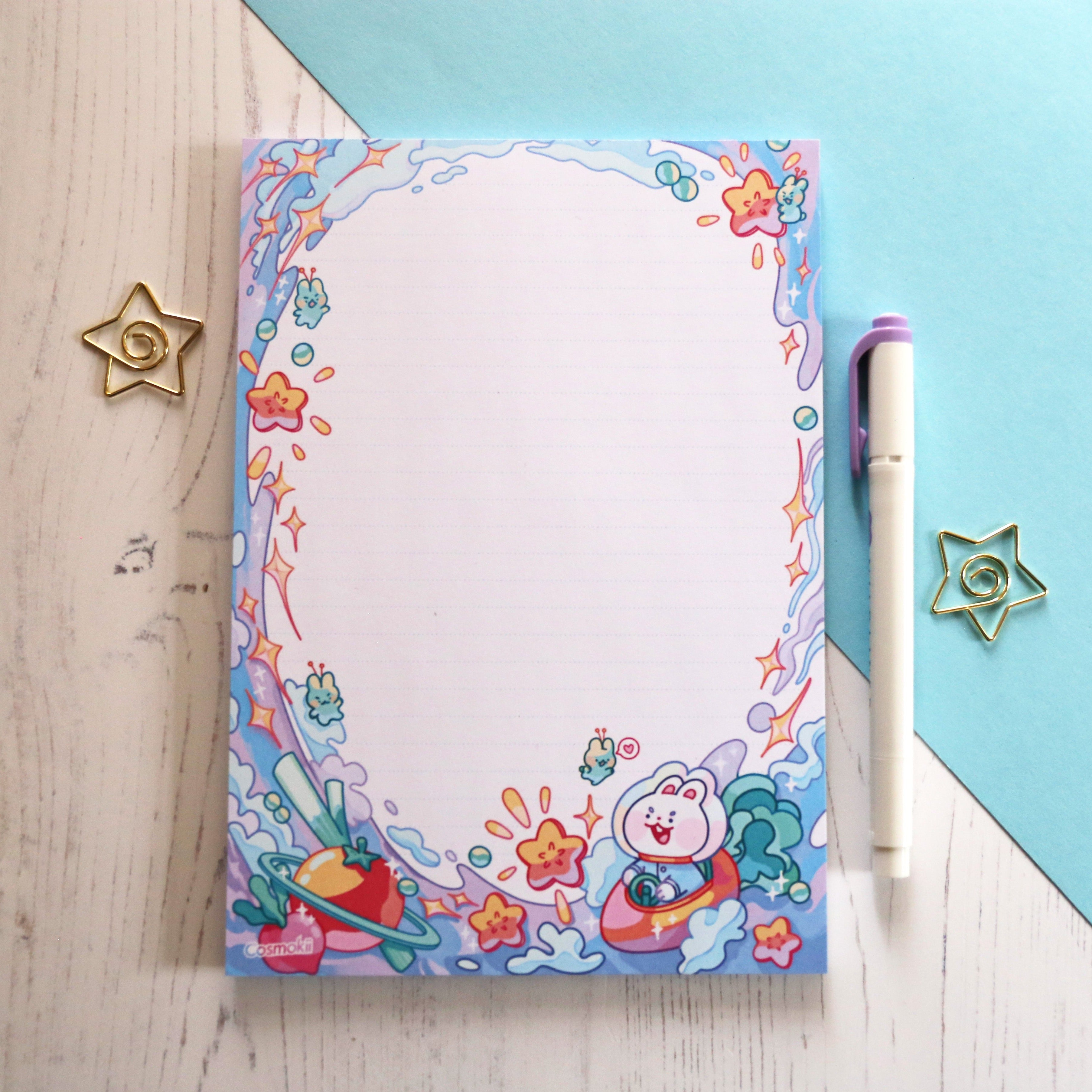 Space Bunny A5 Notepad
