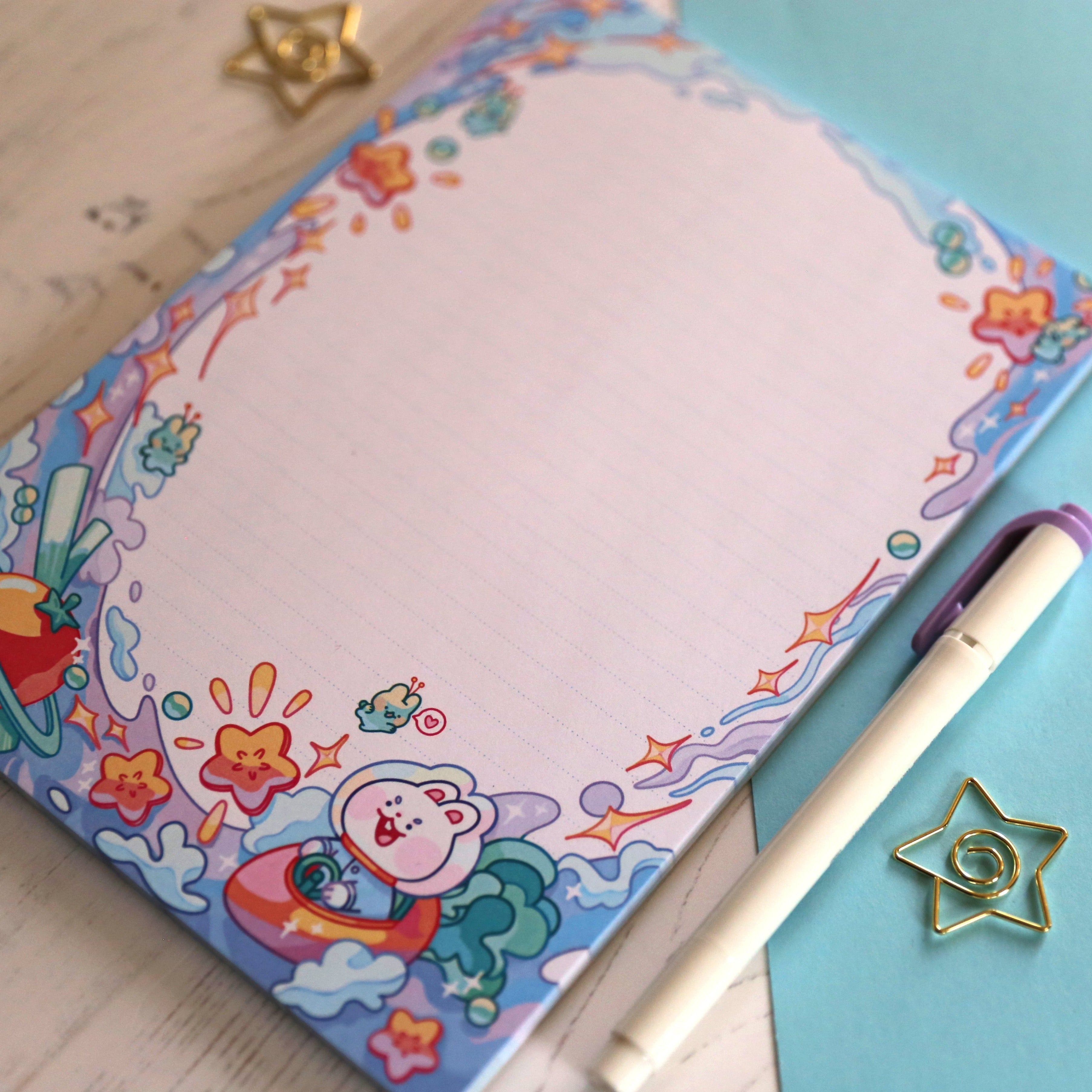 Space Bunny A5 Notepad