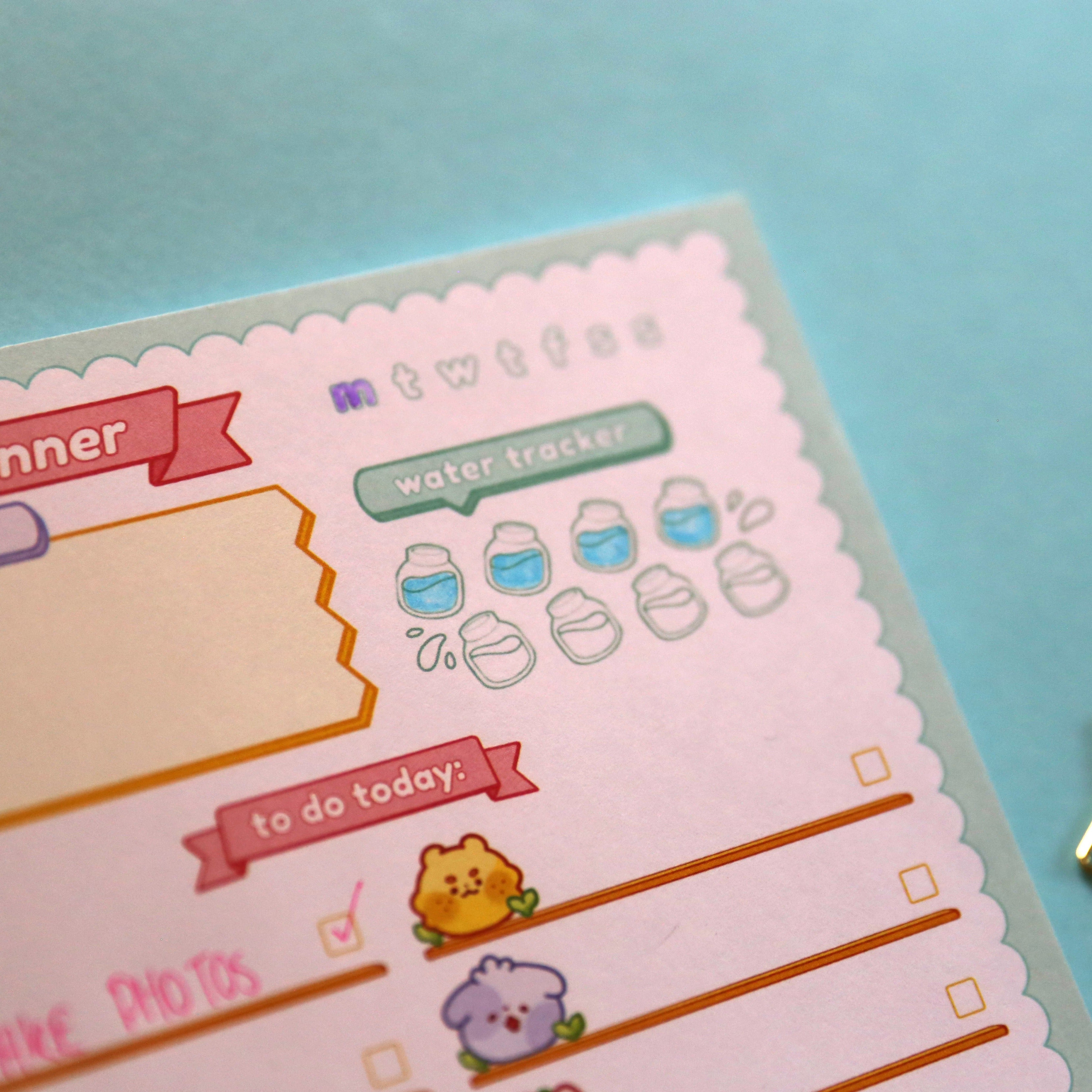 Cute Productivity A5 Notepad