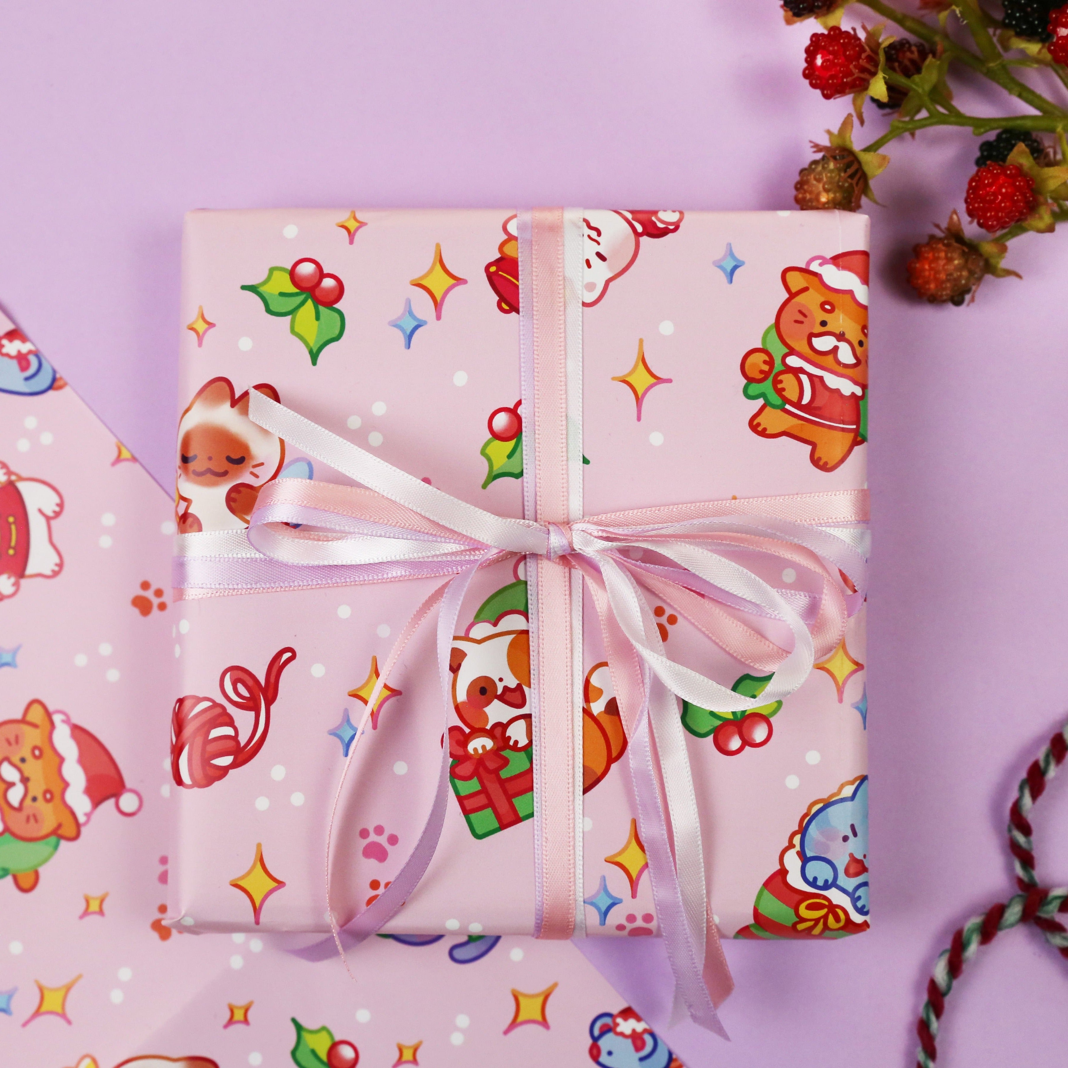 Christmas Cats Wrapping Paper