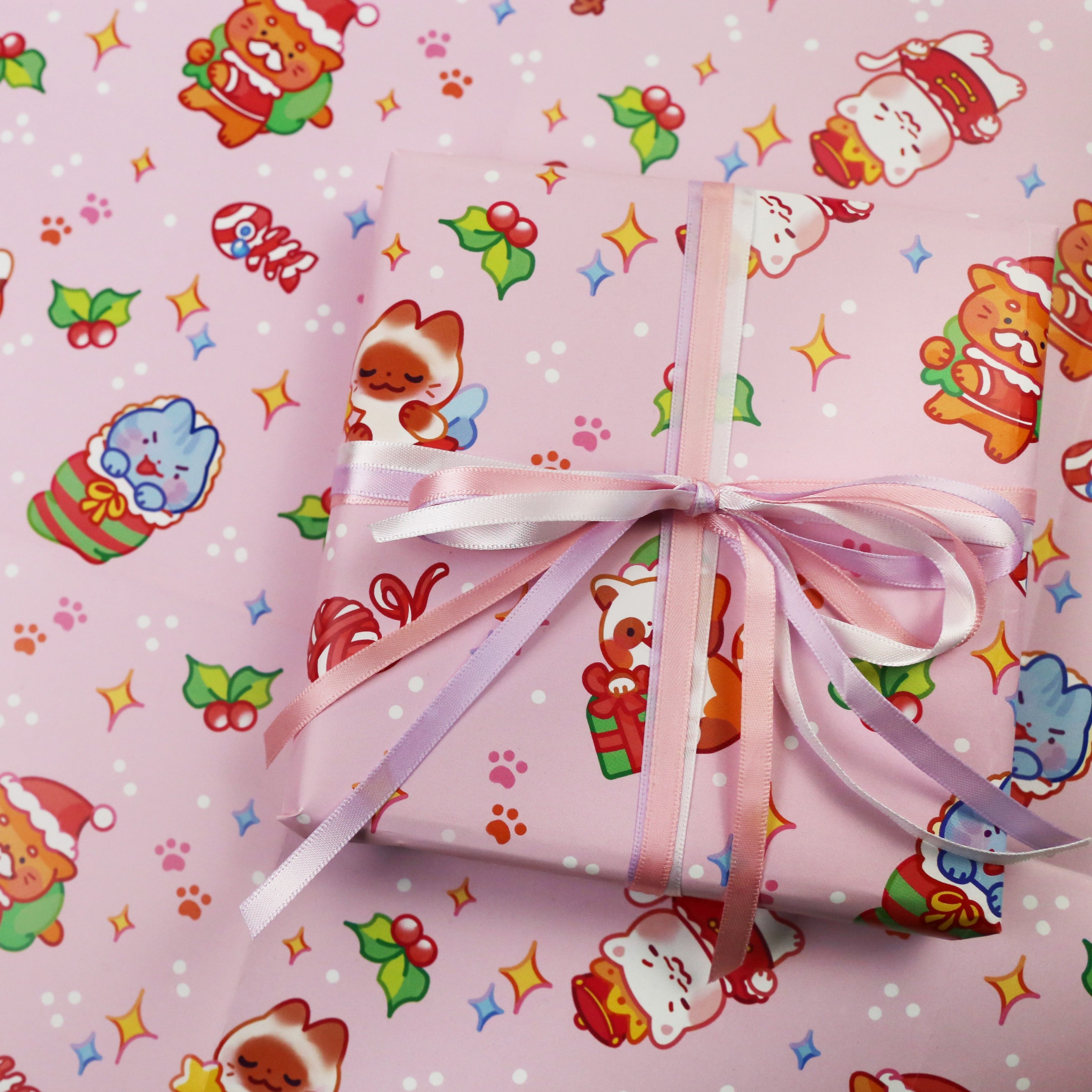 Christmas Cats Wrapping Paper
