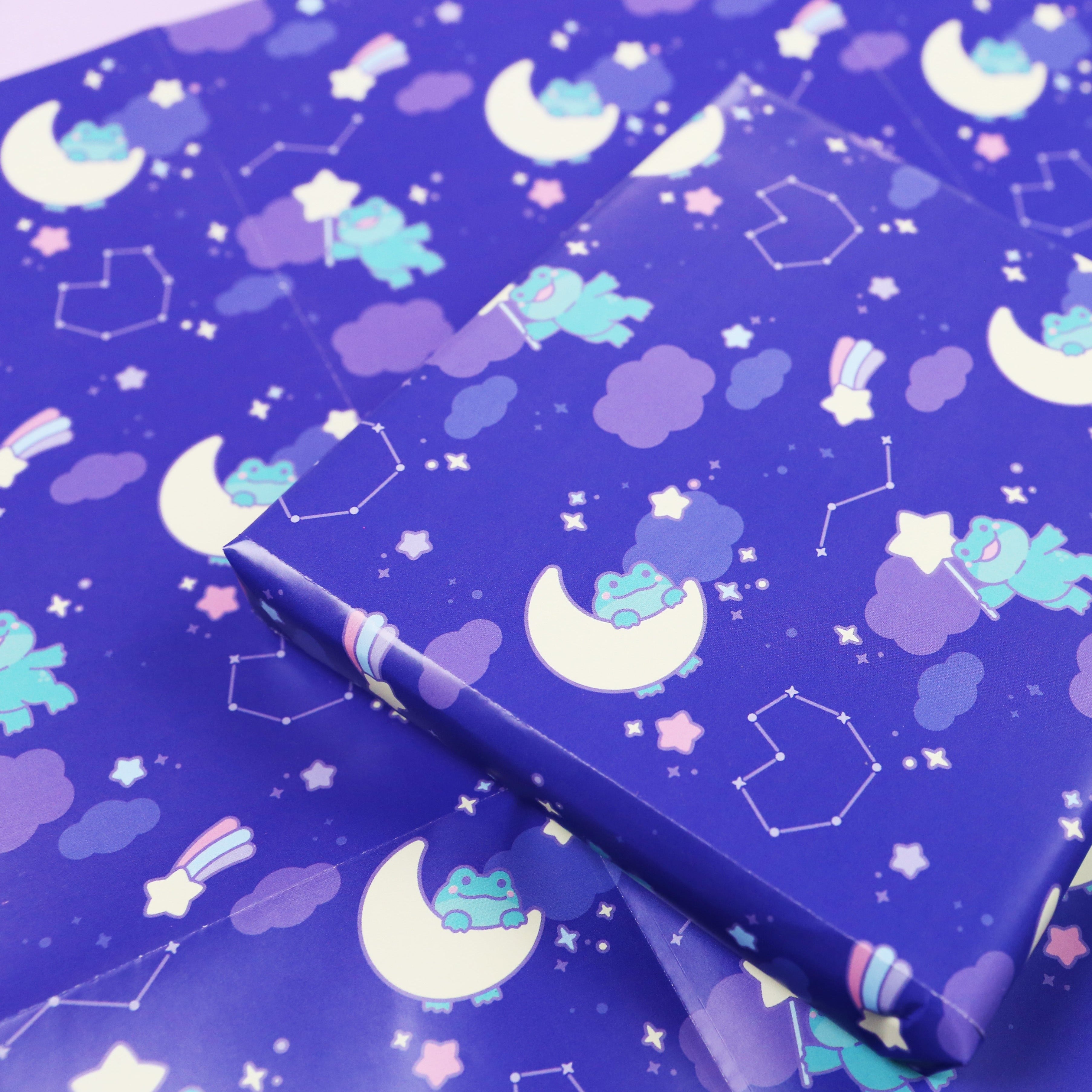 Froggie Night Sky Wrapping Paper