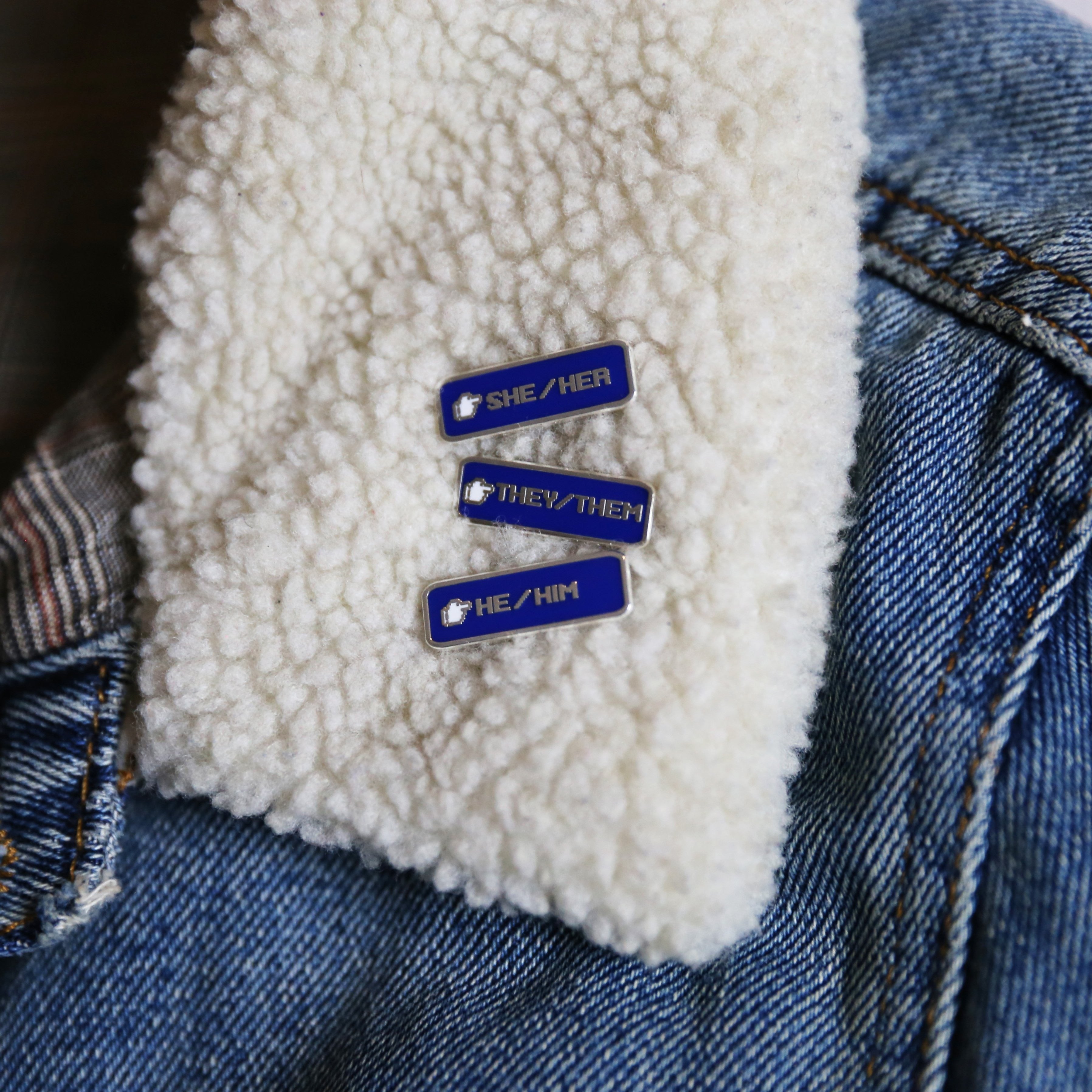 Gaming Inspired Pronoun Pin