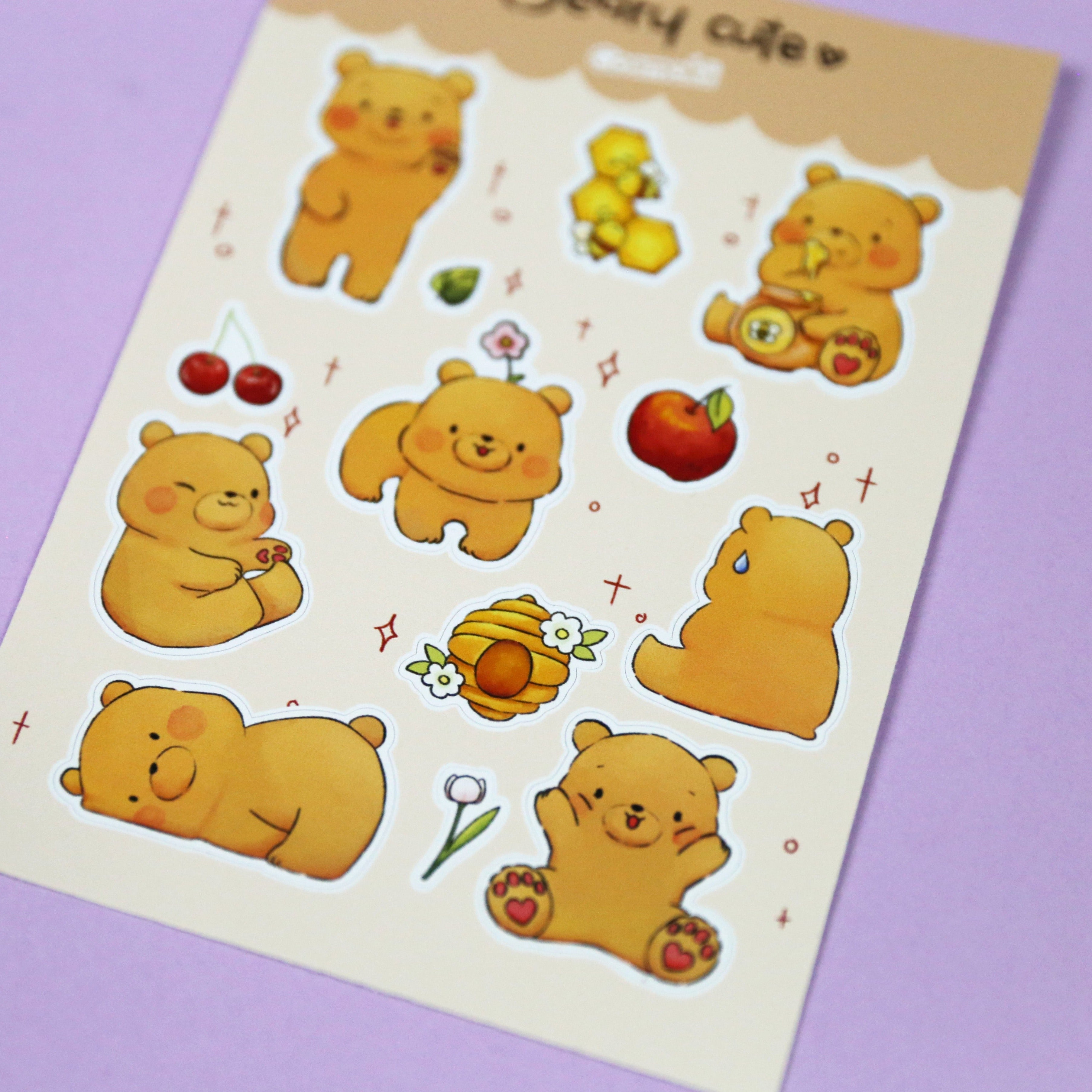 Beary Cute Sticker Sheet
