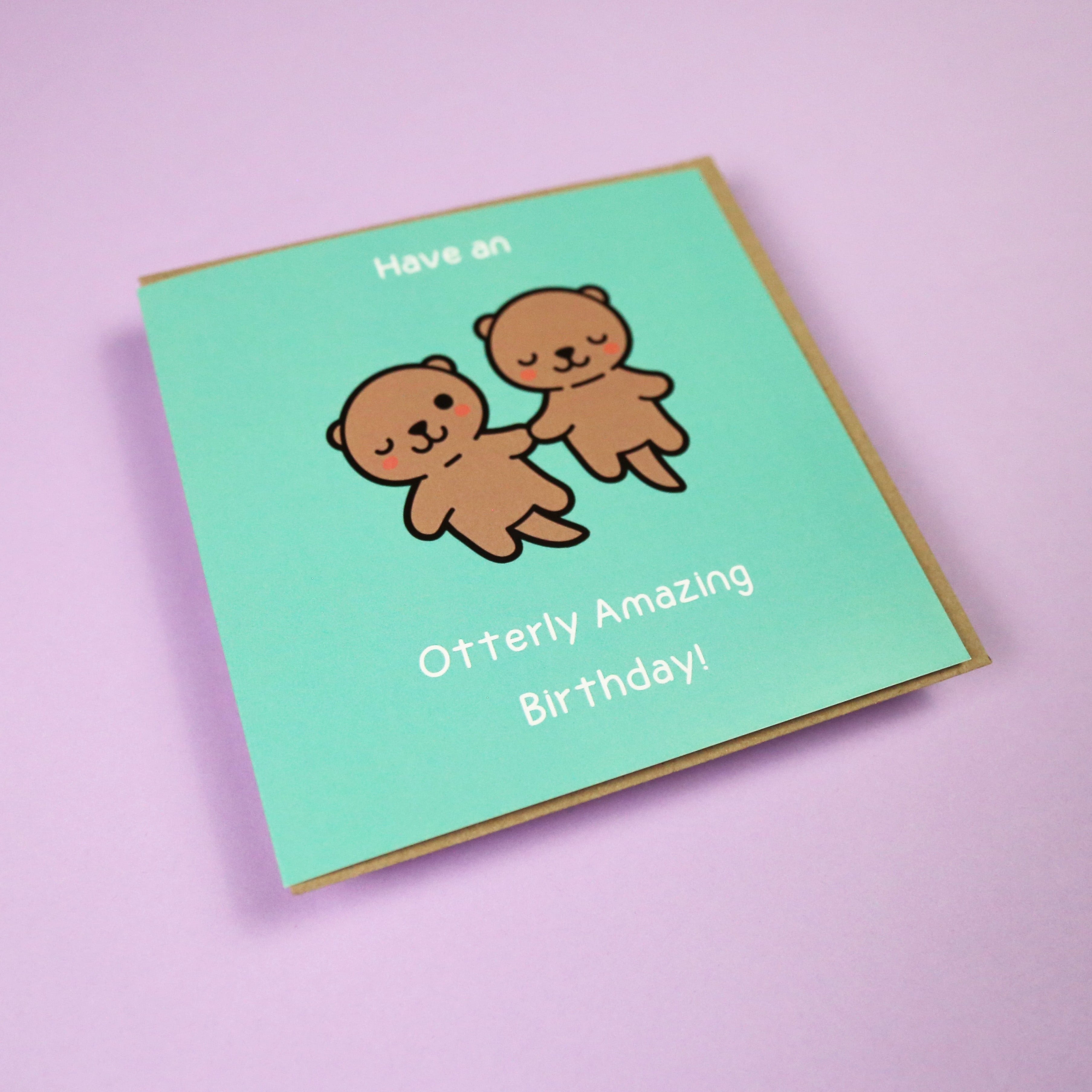 Cute Otter Birthday Card