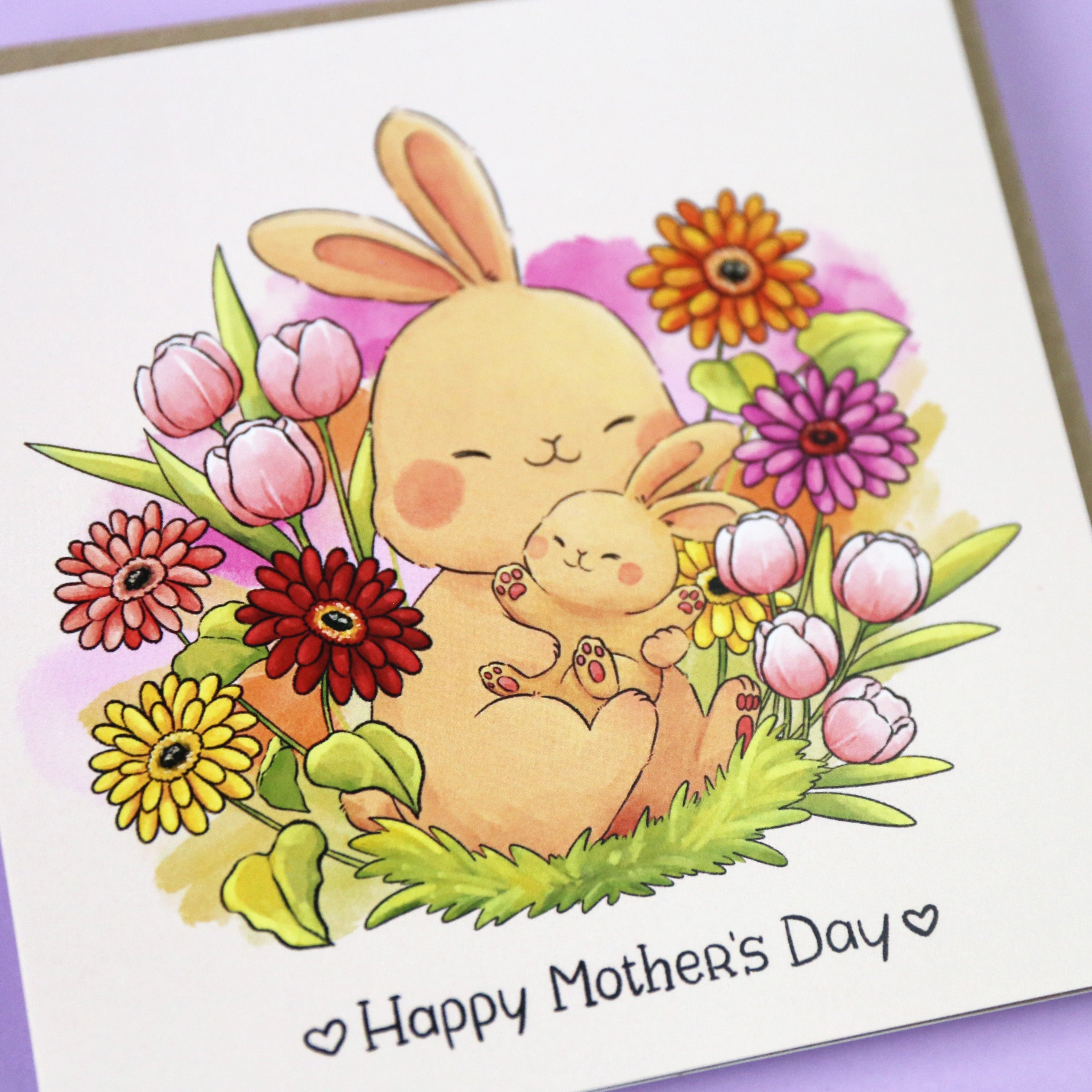 Bunny Mothers Day Card