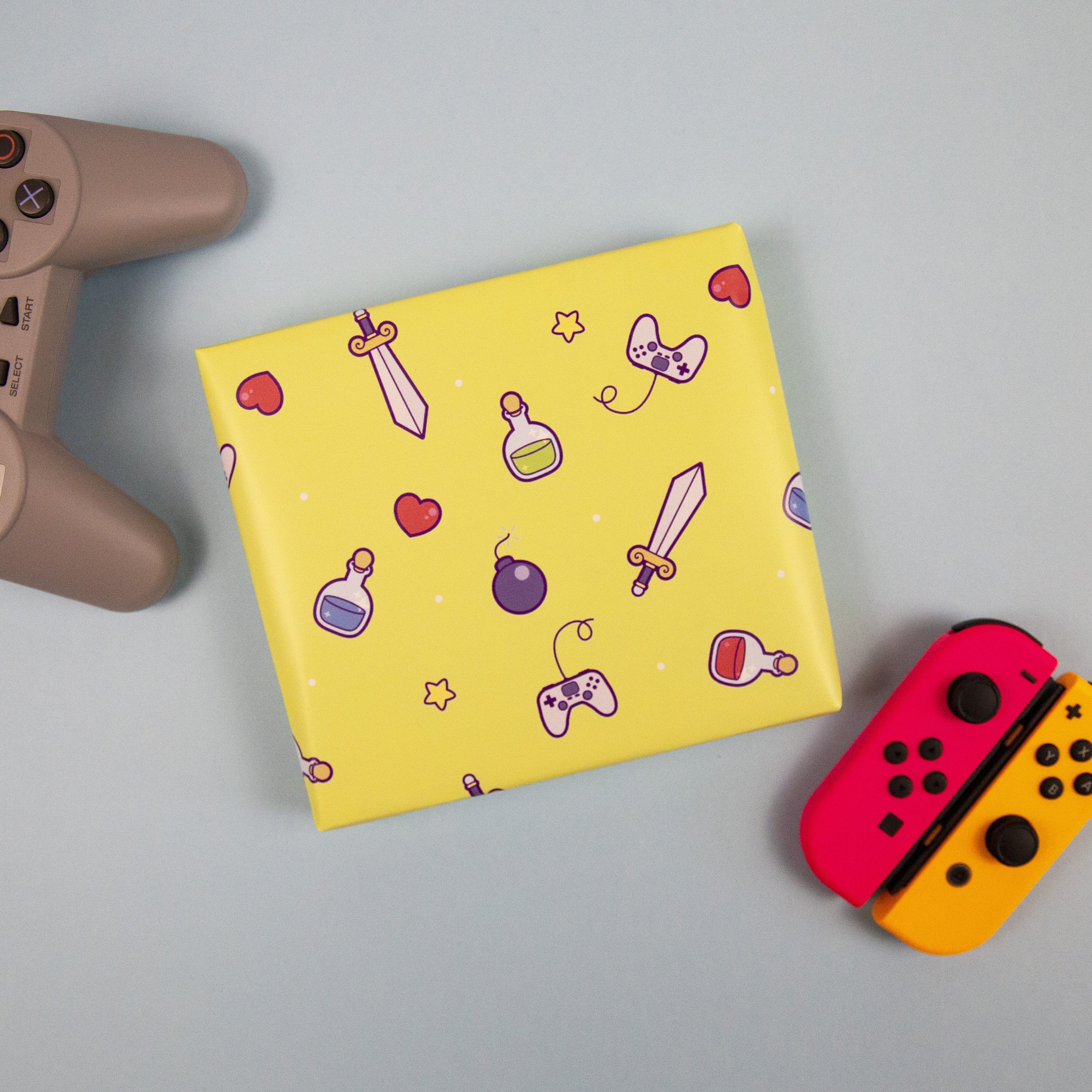 Videogame Inspired Wrapping Paper