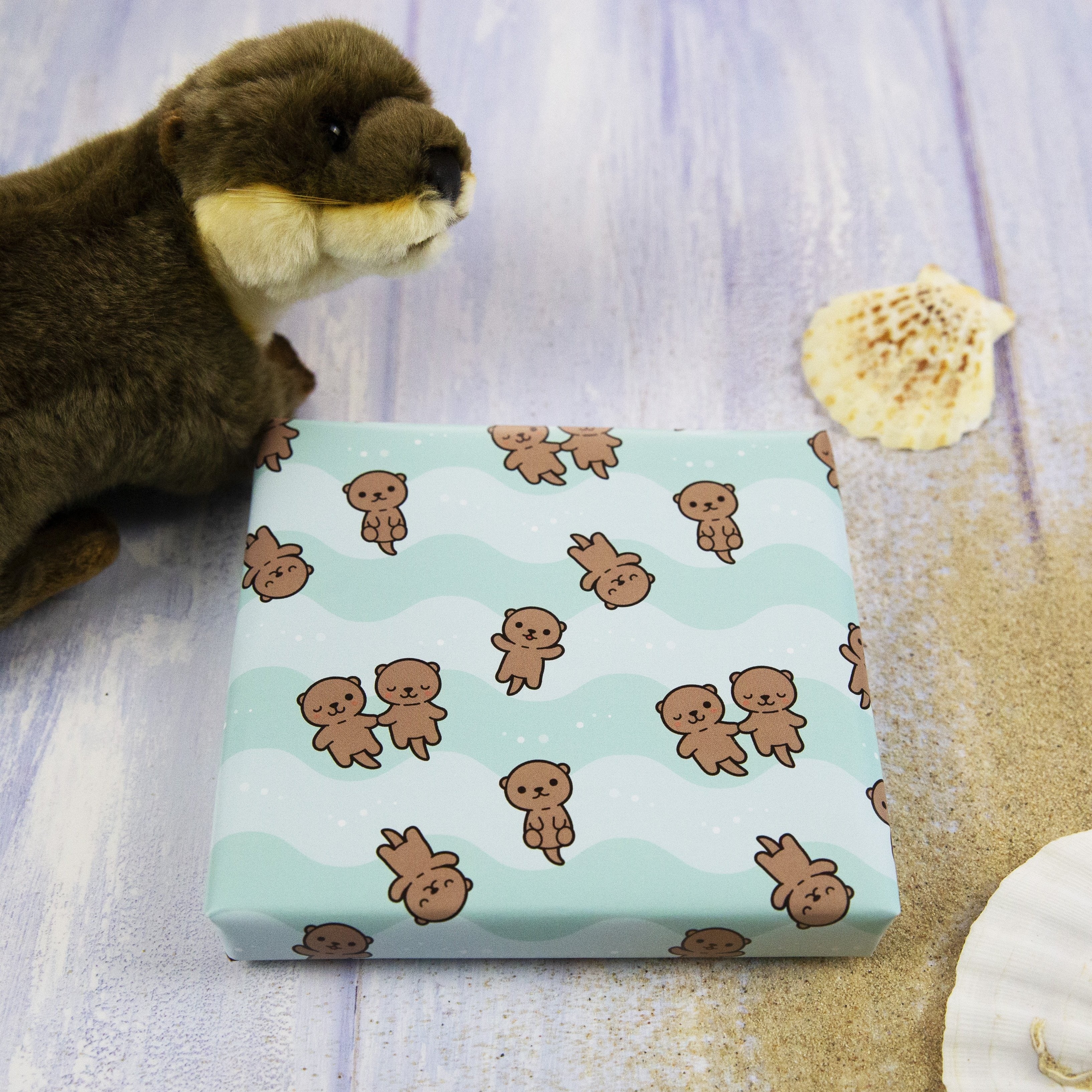 Otter Friends Wrapping Paper