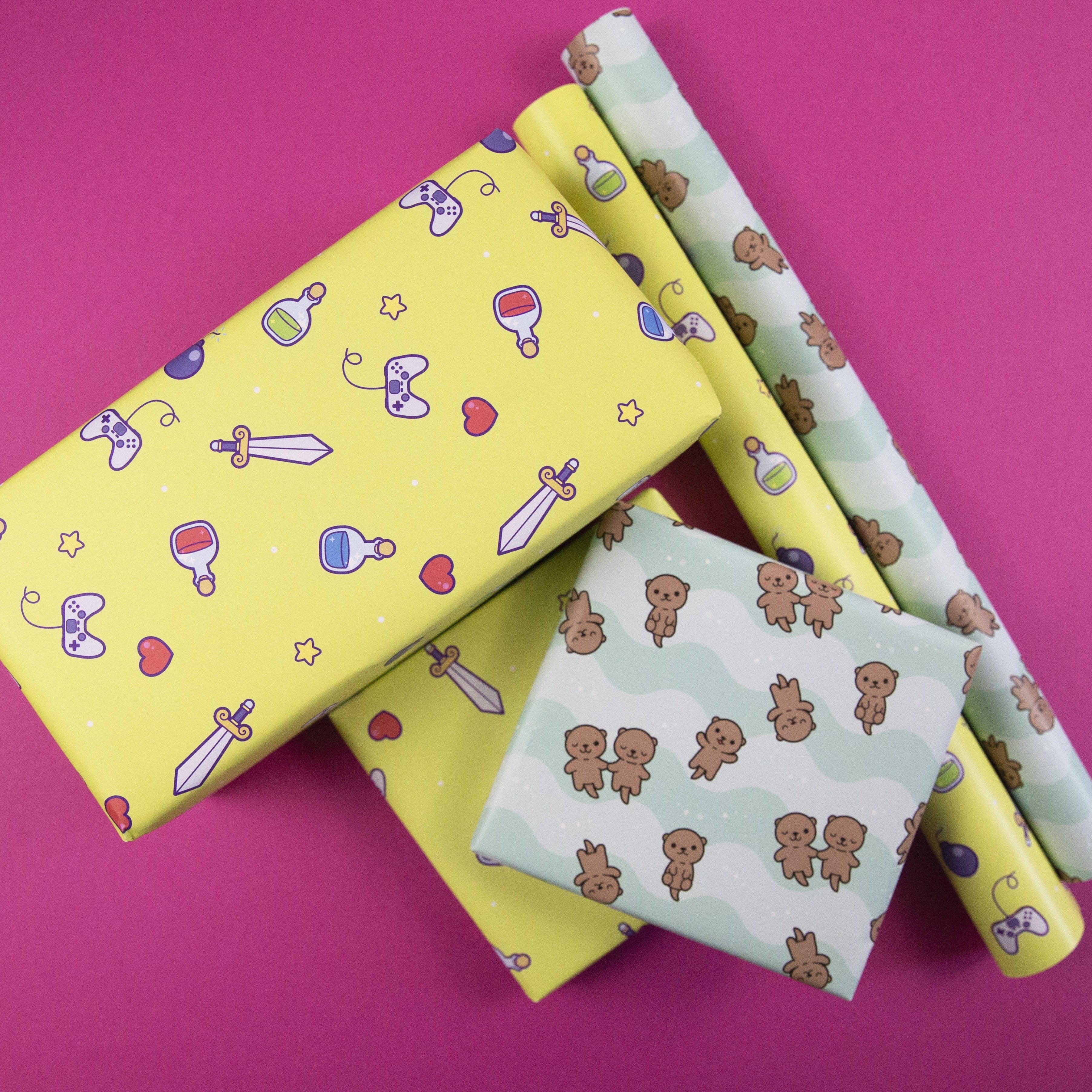 Videogame Inspired Wrapping Paper