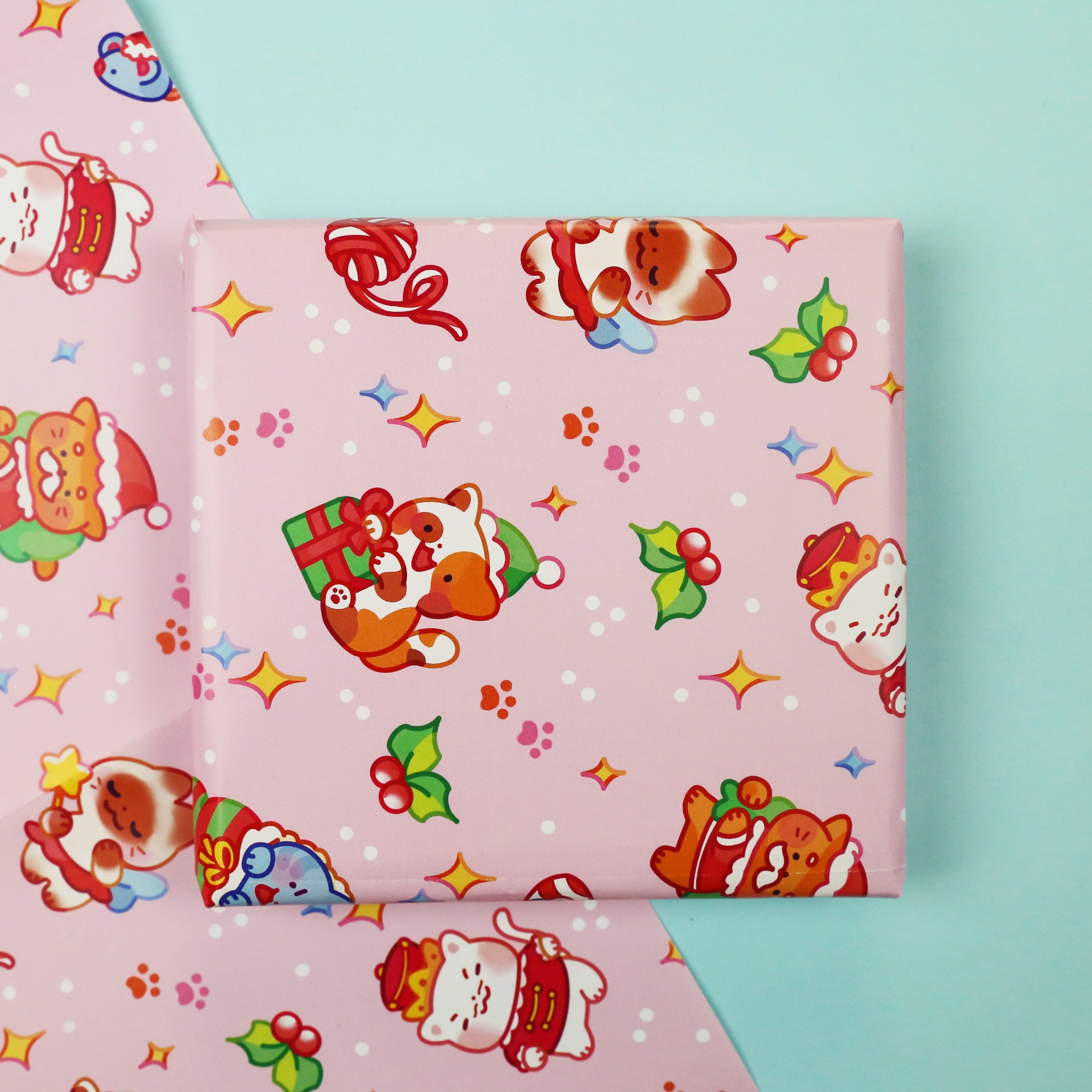 Christmas Cats Wrapping Paper