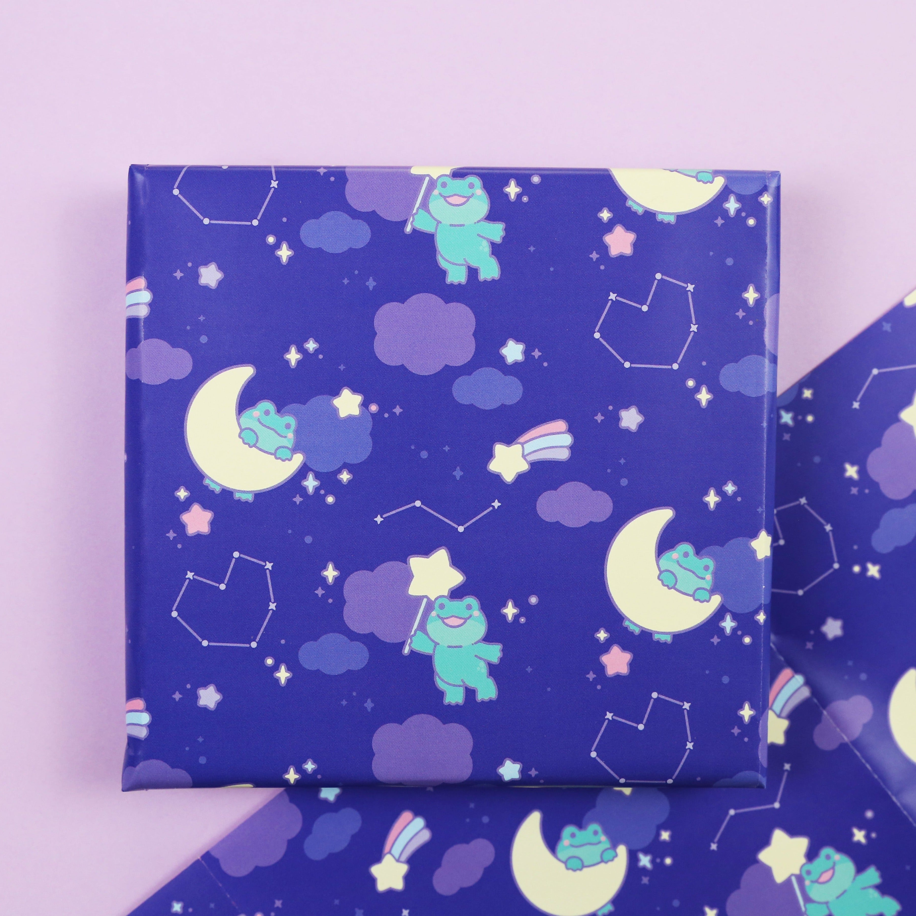 Froggie Night Sky Wrapping Paper
