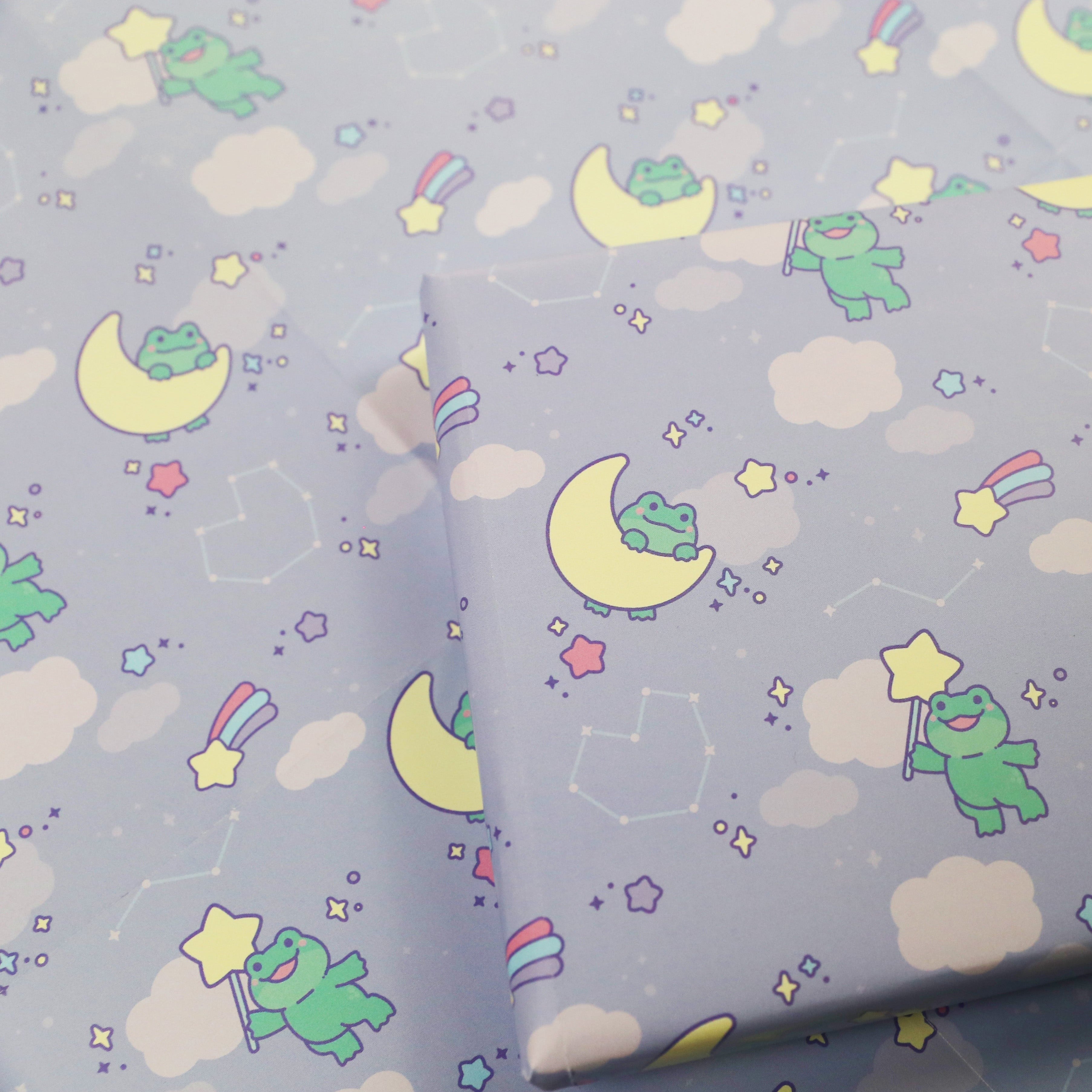 Froggie Day Sky Wrapping Paper