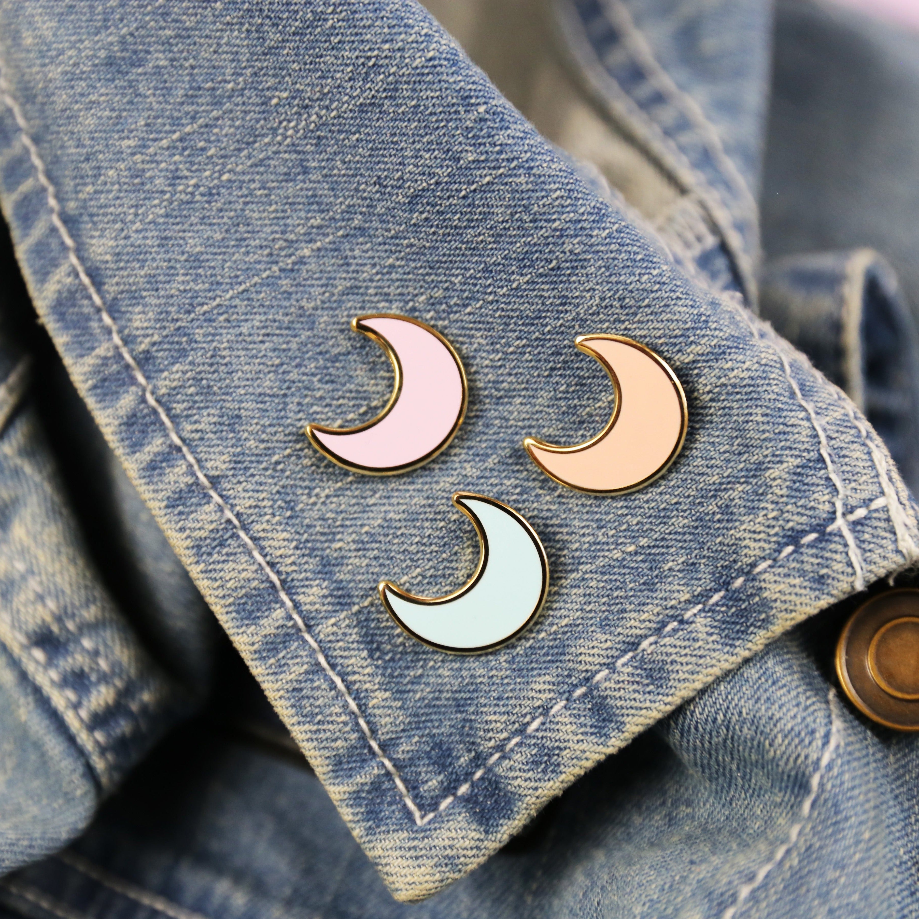 Cute Moon Pin Sets
