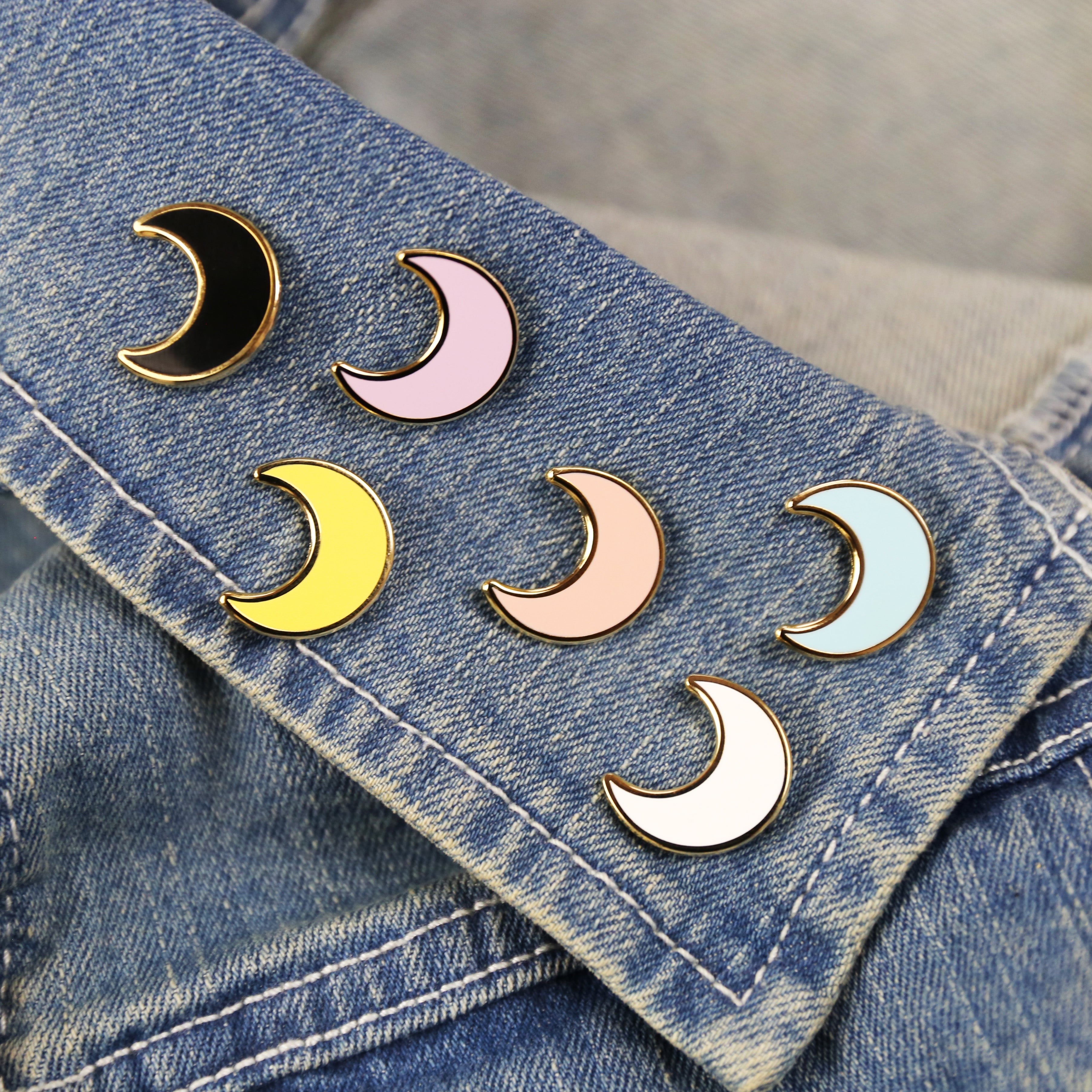 Cute Moon Pin Sets